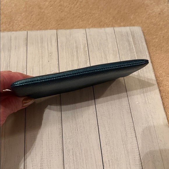 Coach Dark Teal Wristlet - Picture 6 of 6